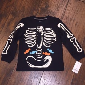 Carter’s Glow In The Dark Skeleton Long Sleeve Top
